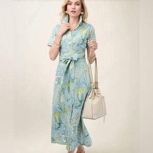 NEW Spartina Kristen Midi Dress Flagler Dress - Medium